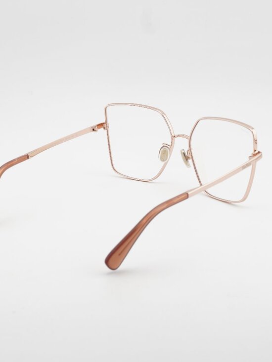 Max Mara MM5073-H-B 033 Butterfly Eyeglasses 60mm - Gold / Blue Light Block